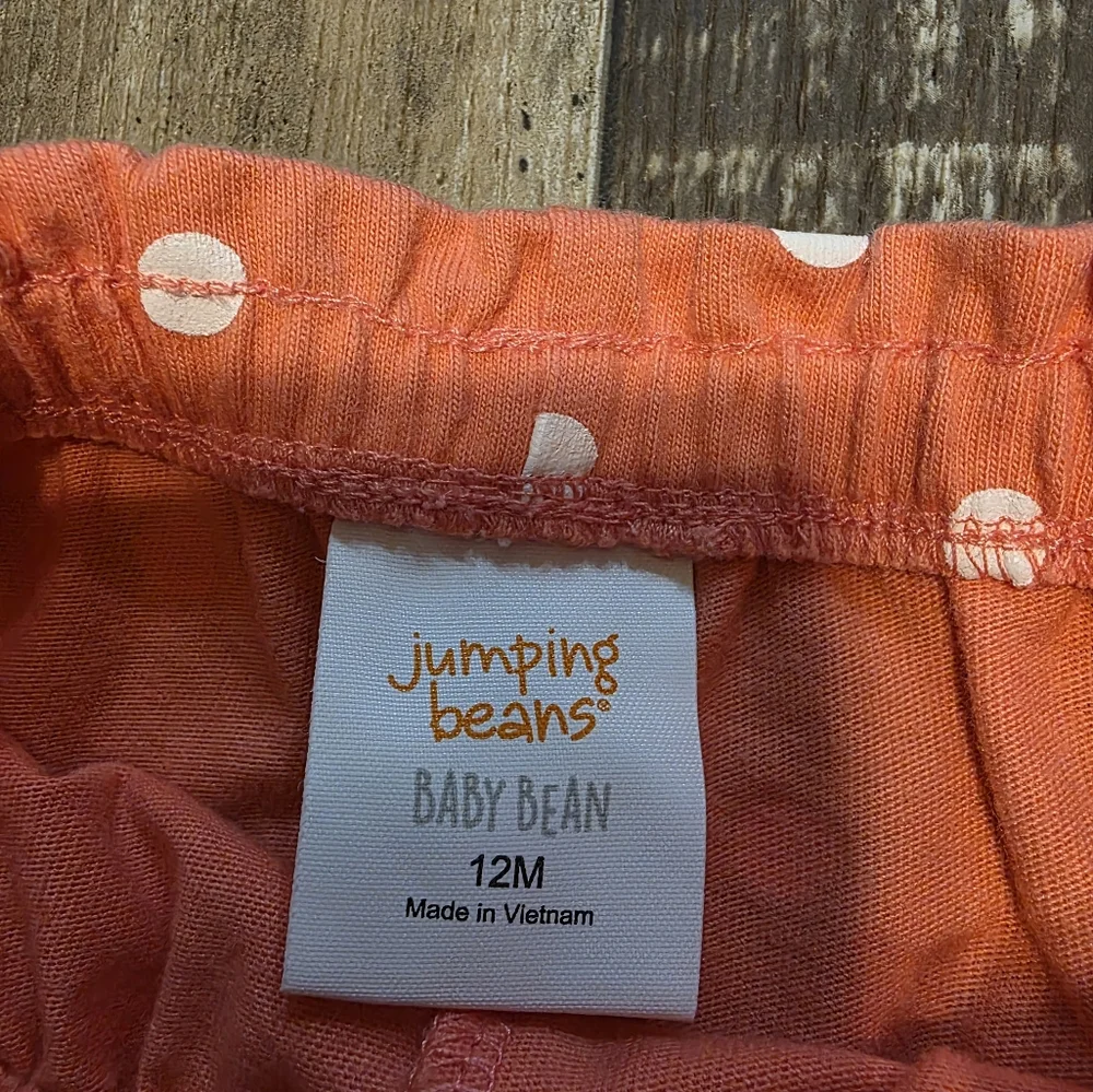 Jumping Beans Coral Polka Dot Shorts